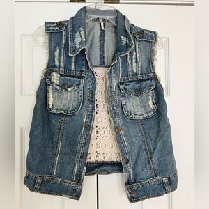 Free People Denim Vest